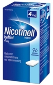 Nicotinell 4mg tyggegummi icemint 96 stk produktbilde