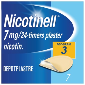 Nicotinell 7 mg/24 timer depotplaster 7 stk produktbilde