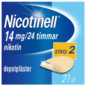 Nicotinell, depotplåster 14 mg/24 timmar, 21 st produkt bild