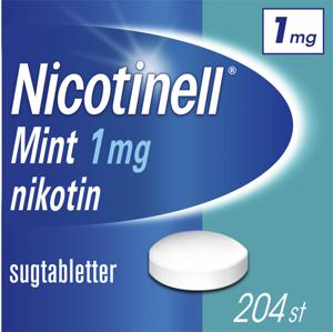 Nicotinell Mint komprimerad sugtablett 1 mg 204 st produkt bild