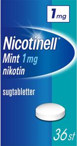 Nicotinell Mint komprimerad sugtablett 1 mg 36 st produkt bild