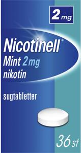 Nicotinell Mint komprimerad sugtablett 2 mg 36 st produkt bild