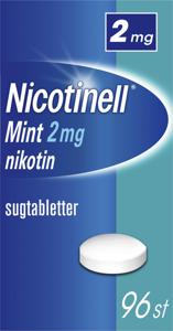 Nicotinell Mint komprimerad sugtablett 2 mg 96 st produkt bild