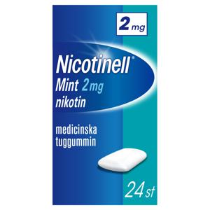 Nicotinell Mint medicinskt tuggummi 2 mg 24 st produkt bild