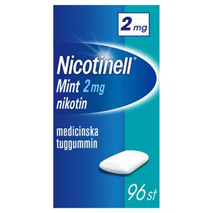 Nicotinell Mint 2mg Nikotin Medicinska Tuggummin 96 st produkt bild