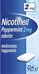 Nicotinell Peppermint Medicinskt tuggummi 2 mg 96 st produkt bild