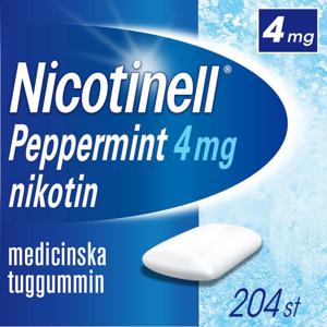 Nicotinell Peppermint, medicinskt tuggummi 4 mg, 204 st produkt bild