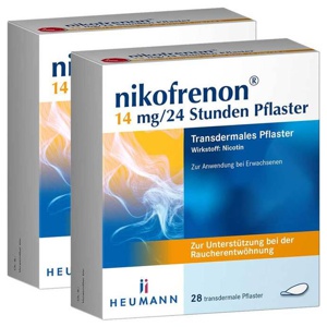 Nikofrenon 14 mg / 24 Stunden Pflaster, 2x28 St Pflaster transdermal Produktbild