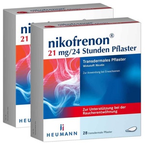 Nikofrenon 21 mg / 24 Stunden Pflaster, 2x28 St Pflaster transdermal Produktbild