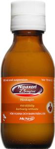 Nipaxon oral suspension 2,5 mg/ml 100 ml produkt bild