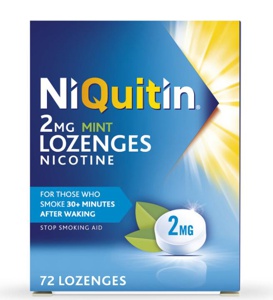 Niquitin 2mg Lozenges Mint Pack of 72 product image