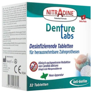 Nitradine Denture Tabletten, 32 St Tabletten Produktbild