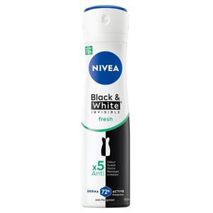 NIVEA Black & White Fresh Spray 150 ml produkt bild
