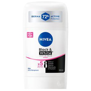 Nivea Black & White Invisible Deostick - 50 ml. produktbillede