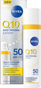 NIVEA Dagkräm Q10 Anti-Wrinkle Expert Daily UV Fluid SPF50 4 produkt bild