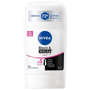 NIVEA Black & White Anti-Perspirant Stick 50 ml produktbilde