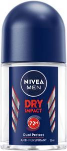 NIVEA MEN Dry Impact Roll On Mini 25 ml produkt bild