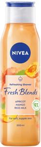 NIVEA Fresh Blends Apricot Shower Gel 300 ml produkt bild