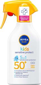 NIVEA Kids Sensitive Protect Sun Trigger Spray SPF 50+ 250 ml produkt bild