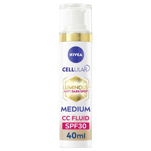 Nivea Luminous630 Anti Dark-Spot CC Fluid 3In1 Medium 40 ml produktbillede
