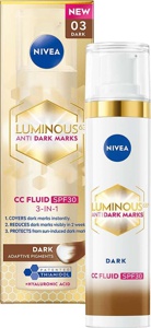 NIVEA Luminous630 Anti Dark-Spot CC Fluid 3-in-1 SPF30 Dark produktbilde