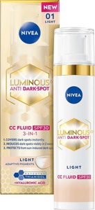 NIVEA Luminous630 Anti Dark-Spot CC Fluid 3-in-1 SPF30 Light produktbilde