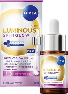 NIVEA Luminous630 Serum Skin Glow Instant Glow 15 ml produktbilde
