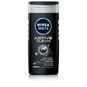 Nivea Men Active Clean Shower Gel - 250 ml. produktbillede