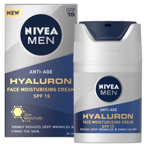 NIVEA Men Anti-Age Hyaluron Face Moisturising Cream SPF15 50 ml produktbilde