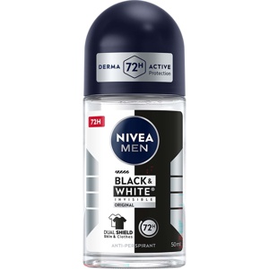 NIVEA MEN Antiperspirant Deo Black & White Original Roll on 50 ml Produktbild