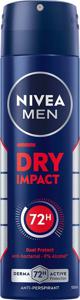 NIVEA MEN Antiperspirant Deo Spray Dry Impact 150 ml produkt bild