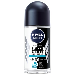 Nivea Men Black & White Invisible Fresh Roll On 50 ml produktbillede