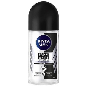 Nivea Men Deo Roll-on Invisible Black & White, 50 ml Stifte Produktbild