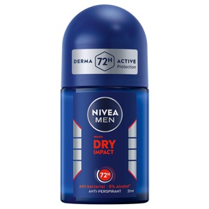 NIVEA MEN Dry Impact Roll On Mini 25 ml Produktbild