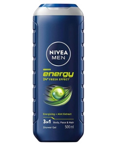 Nivea MEN Energy Shower Gel 500 ml Produktbild