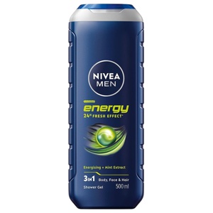 NIVEA MEN Energy Shower Gel 500ml produkt bild