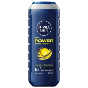 NIVEA MEN Power Fresh Shower Gel 500ml produkt bild