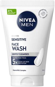 NIVEA MEN Sensitive Face Wash Ansiktsrengöring mot orenheter 100 ml produkt bild