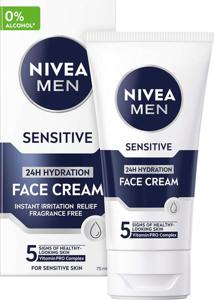 NIVEA MEN Sensitive Hydration Face Cream Ansiktskräm som lindrar irritation 75 ml produkt bild