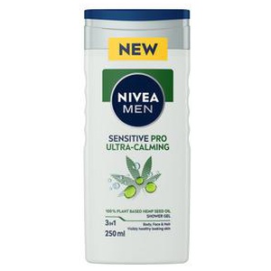 Nivea Men Sensitive Pro Ultra Calming Shower Gel - 250 ml. produktbillede