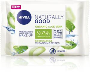 NIVEA Naturally Good Wipes 25 pcs produkt bild