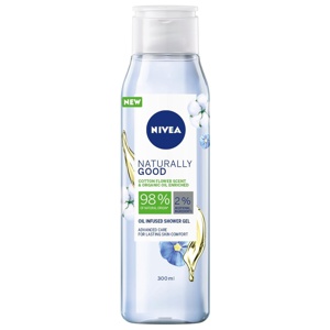 NIVEA Naturally Good Cotton Flower Shower 300 ml produkt bild