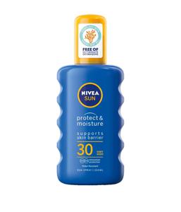 NIVEA Sun Protect & Moisture Sun Spray SPF30, 200 ml