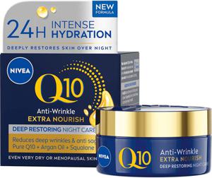 NIVEA Nattkräm Q10 Extra Nourish Night Cream 50 ml produkt bild