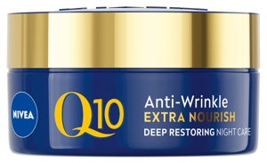 Nivea Q10 Anti-Wrinkle Extra Nourish Night Cream - 50 ml. produktbillede