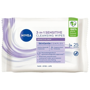 NIVEA Sensitive Cleansing Wipes 25pcs produktbilde
