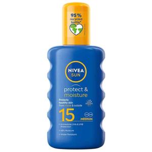 Nivea SPF 15 Protect & Moisture Medium Skydd Sollotion - 200 ml produkt bild