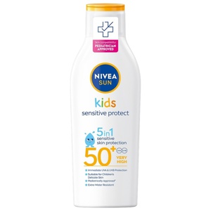 NIVEA Sun Kids Sensitive Protect & Play Lotion SPF50+ 200 ml produktbilde