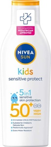 NIVEA Kids Sensitive Protect Sun Lotion SPF 50+ 200 ml produktbillede