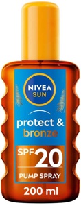 NIVEA SUN Protect & Bronze Oil Spray SPF20 200 ml produktbilde